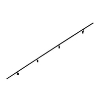 Modern Minimalist High Strength Aluminum Handrail Grab Bar, Brackets Included, Matt Black Powder Coat