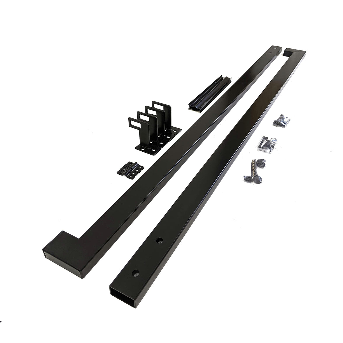 Modern Minimalist High Strength Aluminum Handrail Grab Bar, Brackets Included, Matt Black Powder Coat