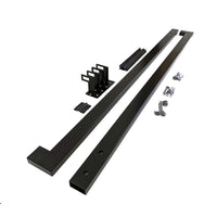 Modern Minimalist High Strength Aluminum Handrail Grab Bar, Brackets Included, Matt Black Powder Coat