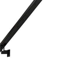 Modern Minimalist High Strength Aluminum Handrail Grab Bar, Brackets Included, Matt Black Powder Coat