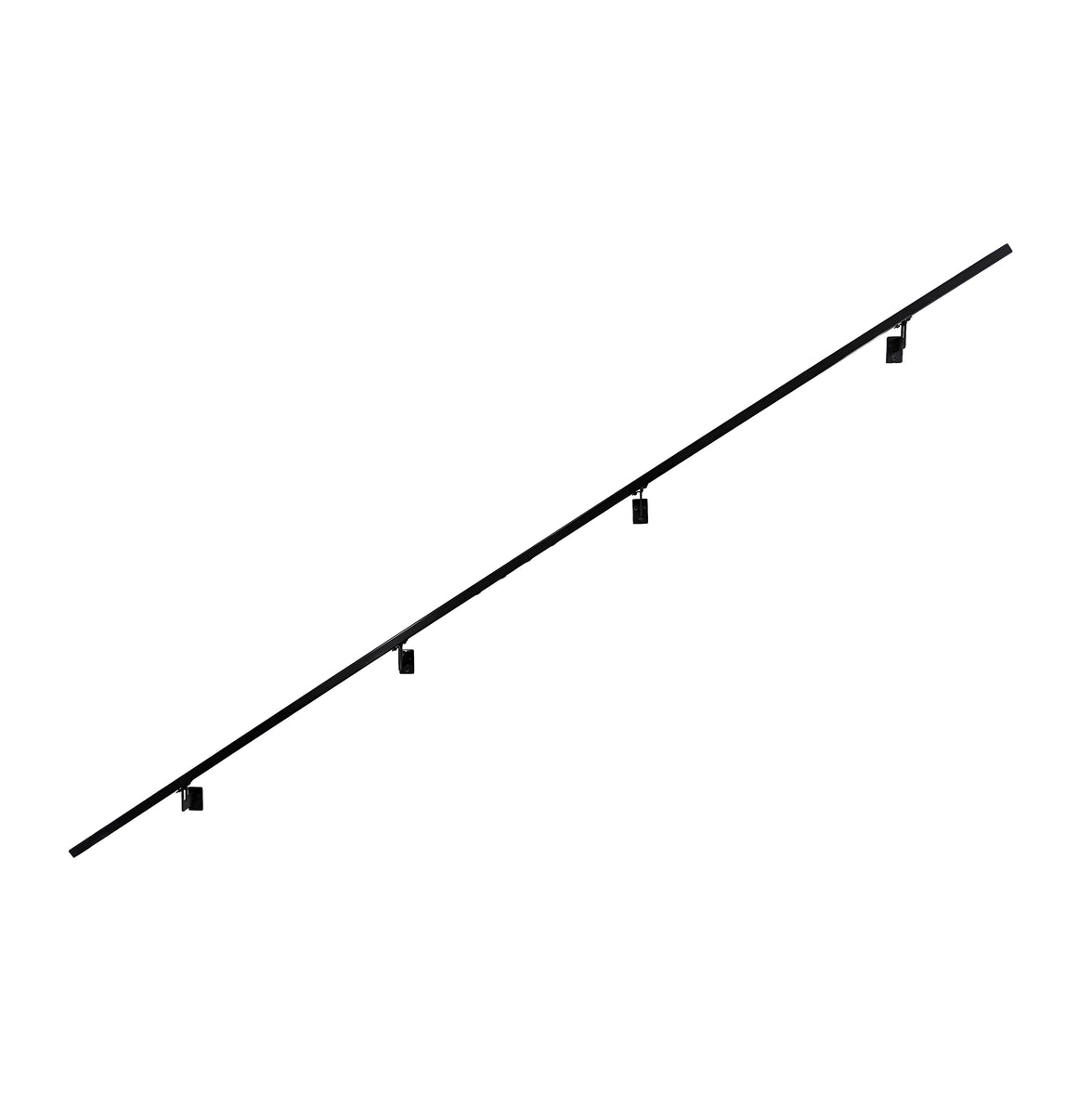 Modern Minimalist High Strength Aluminum Handrail Grab Bar, Brackets Included, Matt Black Powder Coat