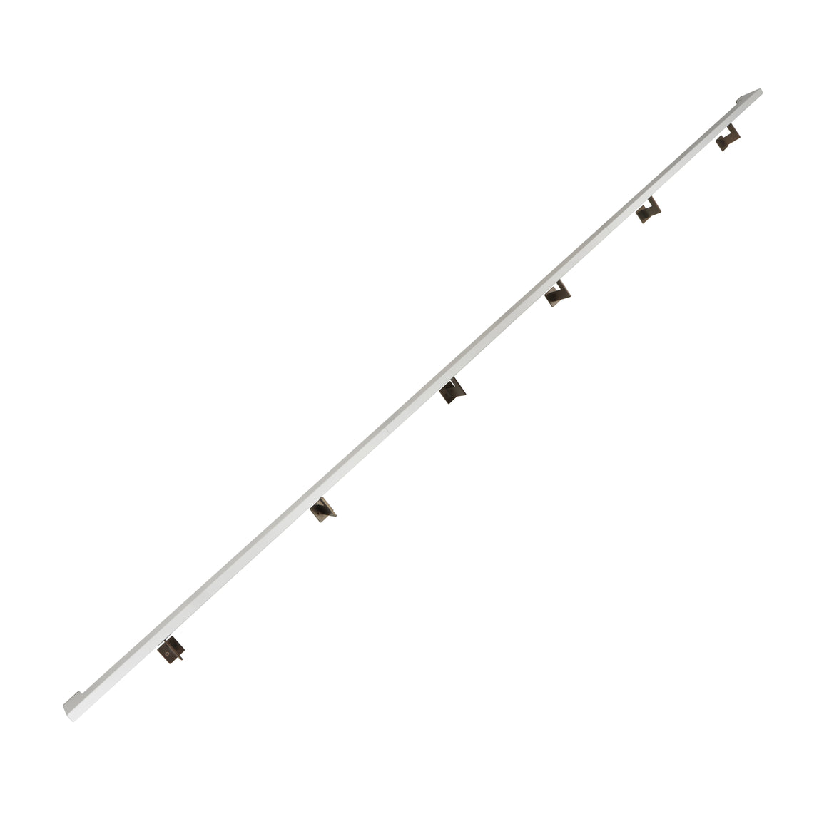 Urban Contemporary Aluminum Complete Handrail Grab Bar Set, Brackets Included, Bronze / Satin White Powder Coated Finish