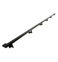 Urban Contemporary Aluminum Complete Handrail Grab Bar Set, Brackets Included, Matt Black Powder Coated Finish