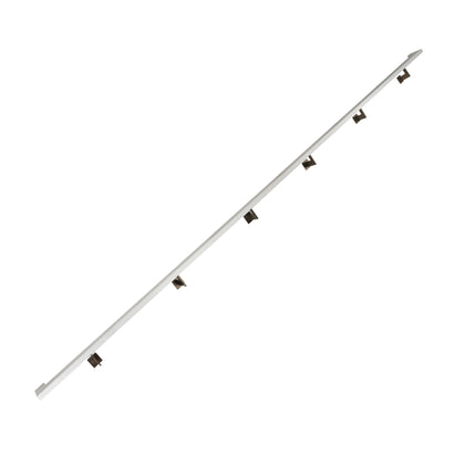 Urban Contemporary Aluminum Complete Handrail Grab Bar Set, Brackets Included, Bronze / Satin White Powder Coated Finish