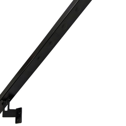 Modern Minimalist High Strength Aluminum Handrail Grab Bar, Brackets Included, Matt Black Powder Coat