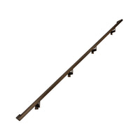 Modern Minimalist High Strength Aluminum Handrail Grab Bar, Brackets Included, Bronze Powder Coat