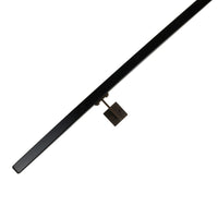 Urban Contemporary Aluminum Complete Handrail Grab Bar Set, Brackets Included, Bronze / Matt Black Powder Coated Finish