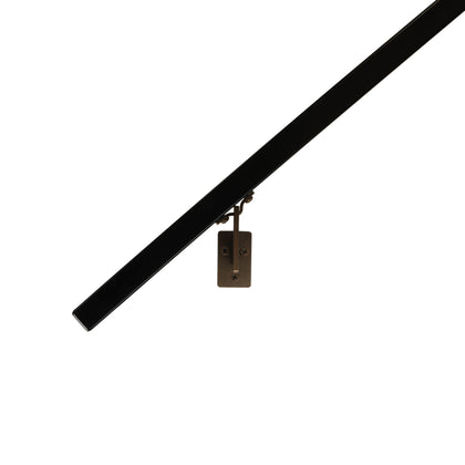 Modern Minimalist High Strength Aluminum Handrail Grab Bar, Brackets Included, Matt Black / Bronze Powder Coat