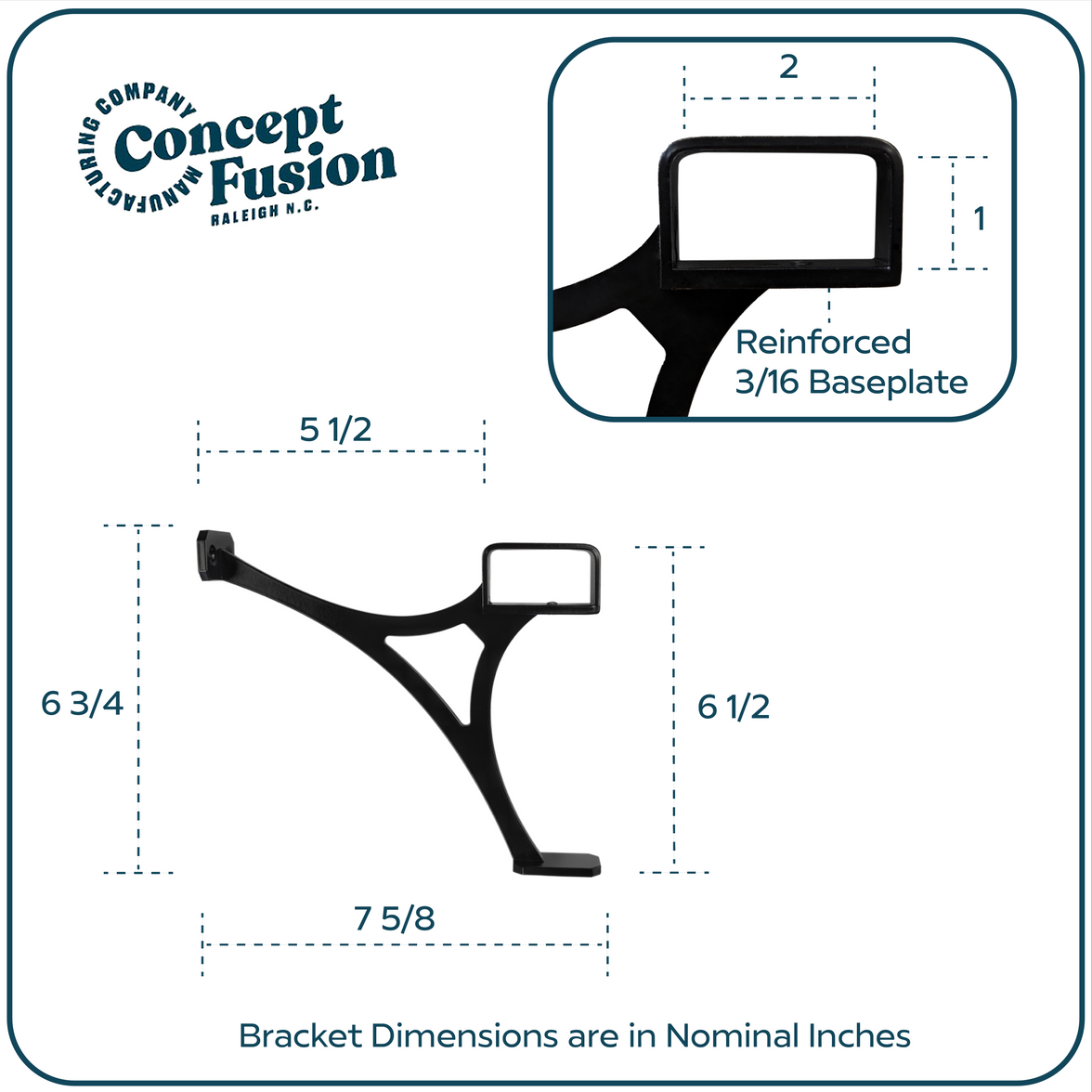 Heavy Duty Aluminum Foot Rail Kit - Floor Mount Rest for Kitchen, Restaurant, and Office - High Strength Brackets, Indoor/Outdoor, Black