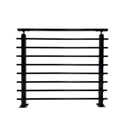 Modern Horizontal Adjustable Railing Banister System, for Staircases, Balconies, and Decks, Complete Guard Railing Kit