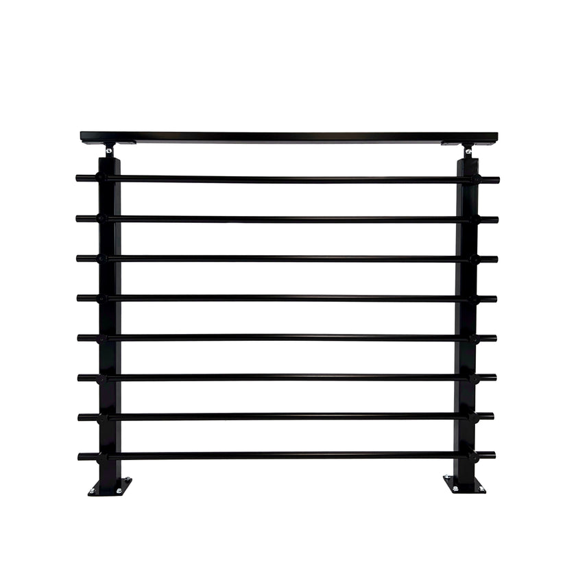 Horizontal Bar Railing Systems Modern Horizontal Adjustable Railing Banister System, for Staircases,
