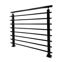 Modern Horizontal Adjustable Railing Banister System, for Staircases, Balconies, and Decks, Complete Guard Railing Kit