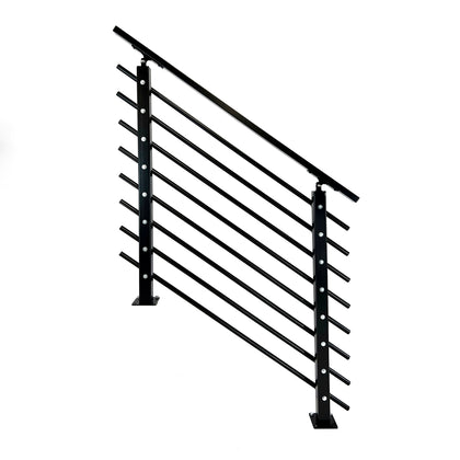 Modern Horizontal Adjustable Railing Banister System, for Staircases, Balconies, and Decks, Complete Guard Railing Kit