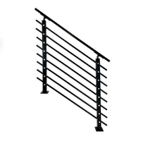 Modern Horizontal Adjustable Railing Banister System, for Staircases, Balconies, and Decks, Complete Guard Railing Kit