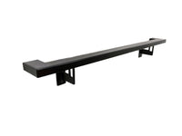 Modern Minimalist High Strength Aluminum Handrail Grab Bar, Brackets Included, Matt Black Powder Coat