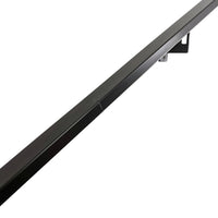 Modern Minimalist High Strength Aluminum Handrail Grab Bar, Brackets Included, Matt Black Powder Coat