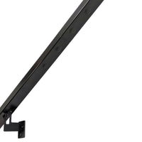 Modern Minimalist High Strength Aluminum Handrail Grab Bar, Brackets Included, Matt Black Powder Coat