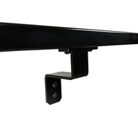 Rustic Farmhouse Handrail Brackets Set of Two Black Powder Coated Finish