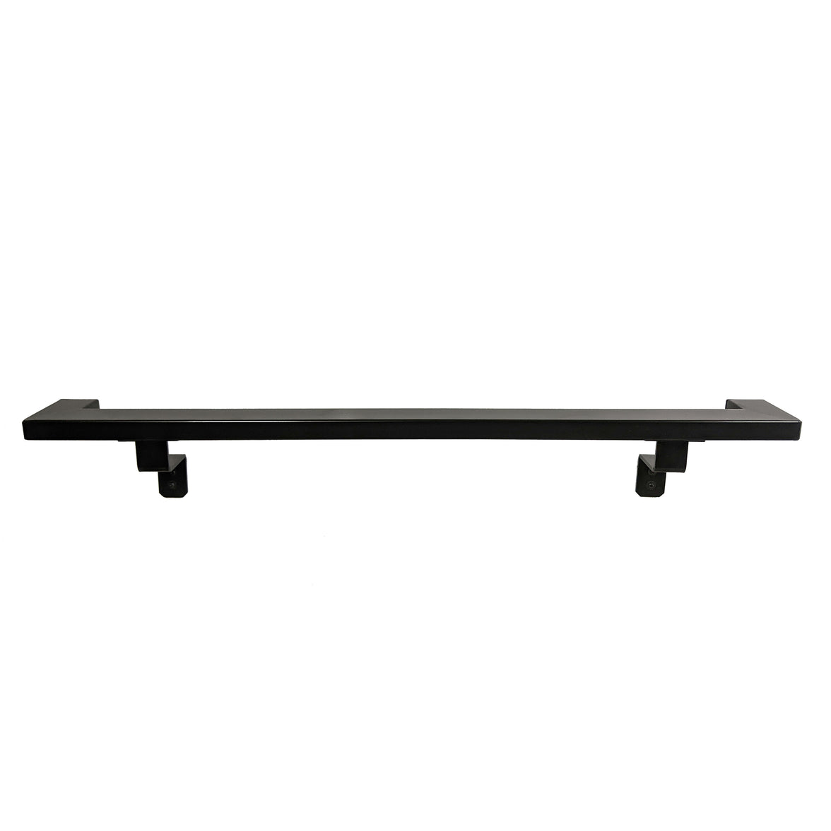 Rustic Farmhouse Aluminum Complete Handrail Grab Bar Set, Brackets Included, Black Powder Coated Finish
