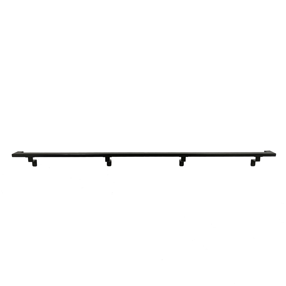 Rustic Farmhouse Aluminum Complete Handrail Grab Bar Set, Brackets Included, Black Powder Coated Finish