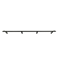 Rustic Farmhouse Aluminum Complete Handrail Grab Bar Set, Brackets Included, Black Powder Coated Finish
