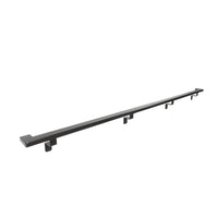 Rustic Farmhouse Aluminum Complete Handrail Grab Bar Set, Brackets Included, Black Powder Coated Finish
