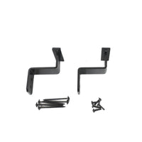 Rustic Farmhouse Handrail Brackets Set of Two Black Powder Coated Finish