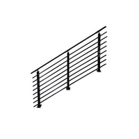 Modern Horizontal Adjustable Railing Banister System, for Staircases, Balconies, and Decks, Complete Guard Railing Kit